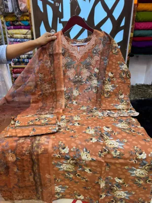 Elegant Jimicho Fabric Party Wear with Stone & Embroidery